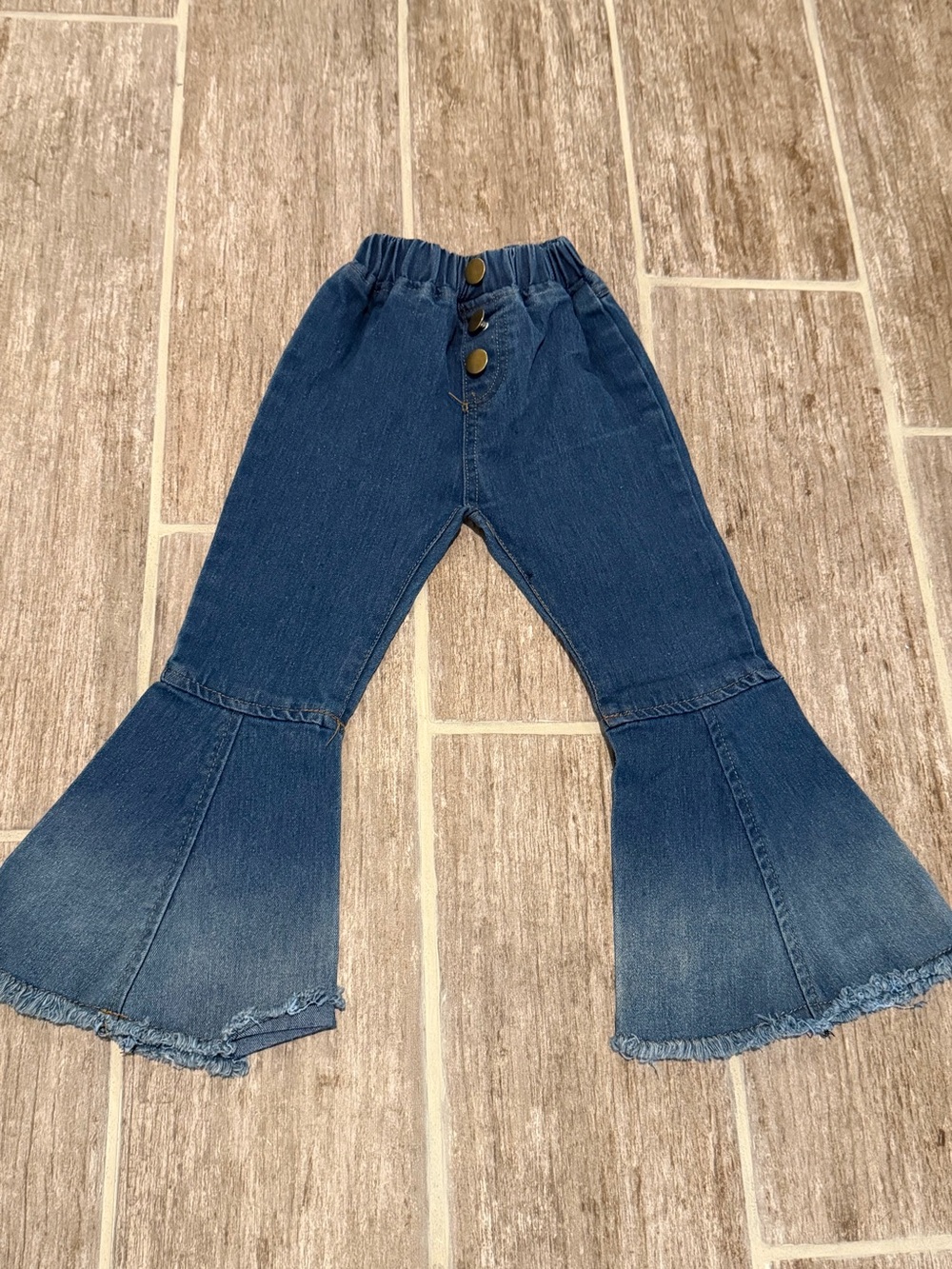 Kids toddler baby girls Flared denim jeans boot cut
